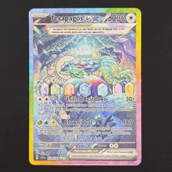 Pokemon TCG Card Terapagos ex 170/142 Stellar Crown Special Illustration - LP+ - Image 1
