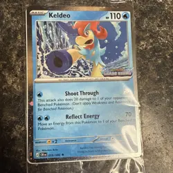 Pokemon Keldeo 019/086 CHAOS RISING STAMPED PROMO CARD - Image 2