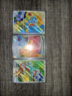 Pokemon TCG Bulbasaur Charmander Squirtle Promo (Mint Condition) Set of 3 - Image 1