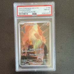 The Pokemon Company 2023 Pokemon Charmander IR Holo 168/165 PSA 8 EN - Image 1