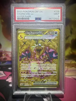 Pokemon SV Scarlet Violet Obsidian Flames Hyper Rare Charizard ex 228/197 PSA 9 - Image 1