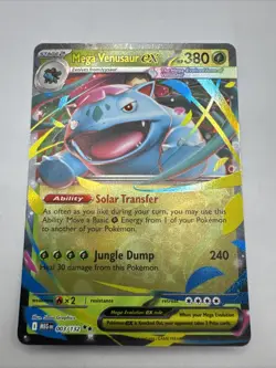 Pokemon TCG Mega Venusaur EX 003/132 Mega Evolution - Image 1
