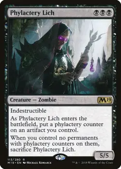1x Phylactery Lich - NM - Core Set 2019-2021 - SPARROW MAGIC - Image 1