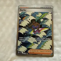 Pokemon Surfer Trainer-Supporter Full Art Holo Rare ASC 293/217 - Image 1