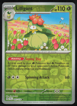 Pokemon Lilligant #007/159 Reverse Holo Journey Together NM - Image 1