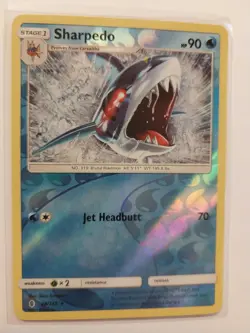 SHARPEDO 28/145 RARE GUARDIANS RISING POKEMON REVERSE HOLO NM - Image 2