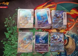 Pokemon 151 Blastoise EX Squirtle Wartortle AR Japanese 009 170 171 - Image 2