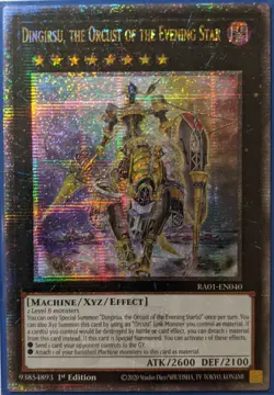 YuGiOh Dingirsu, the Orcust of the Evening Star Quarter Century 1stEd RA01-EN040 - Image 1