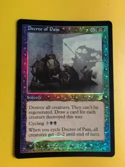 Decree of Pain. Sorcery. MTG Card. Scourge. Old Border FOIL. - Image 2