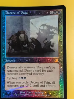 Decree of Pain. Sorcery. MTG Card. Scourge. Old Border FOIL. - Image 3