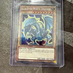 Yu-Gi-Oh TCG Blue-Eyes White Dragon Platinum Secret Rare Card RA04-EN108 - Image 1