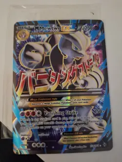 M Mewtwo EX Full Art Holo Card 159/162 Breakthrough Mega - Image 1