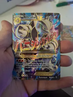 M Mewtwo EX Full Art Holo Card 159/162 Breakthrough Mega - Image 3