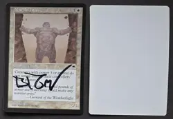 Signed MTG Magic Brom Artist Proof _ Tempest _ MARBLE TITAN _ VHTF 1/50! - Image 1