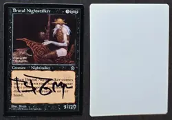 Signed MTG Magic Brom Artist Proof _ Portal 2 Second Age _ BRUTAL NIGHTSTALKER - Image 1