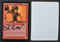 Signed MTG Magic Brom Artist Proof _ Weatherlight _ SAWTOOTH OGRE _ VHTF 1/100! - Image 1