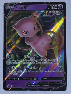 Pokemon TCG Mew V 113/264 Swsh08 Fusion Strike Holo - Image 1