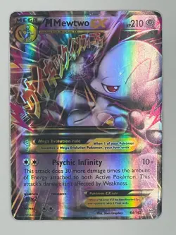 M Mewtwo EX #64/162 XY Breakthrough Pokemon LP - Image 1