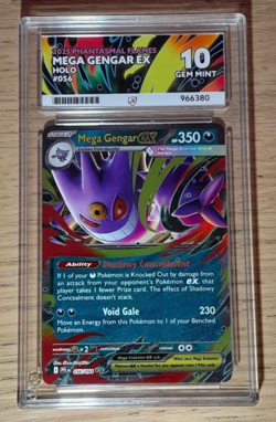 Mega Gengar Ex 056/094 ACE Gem Mint 10 Perfect Subgrades!🔥 -Pokemon TCG - Image 1