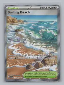 Surfing Beach 114/086 ME04: Chaos Rising NM Pokemon TCG Ultra Rare - Image 1