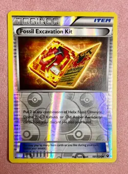 Fossil Excavation Kit | 101/124 | Fates Collide | Pokemon | Reverse Holo | LP - Image 1