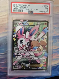 Sylveon EX RC32/RC32 PSA 7 2016 Pokemon Generations Radiant Full Art Holo - Image 2