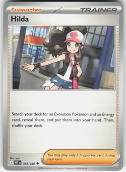 HILDA 084/086 - POKEMON WHITE FLARE - NM UNCOMMON - Image 1