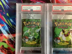 PSA 10 GEM MINT 1999 Pokemon Jungle Booster Pack Lot (3) - Image 2