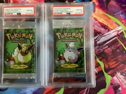 PSA 10 GEM MINT 1999 Pokemon Jungle Booster Pack Lot (3) - Image 4