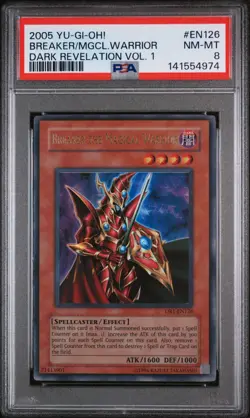 2005 YU-GI-OH! BREAKER THE MAGICAL WARRIOR DR1-EN126 PSA 8 NM/MT - Image 1