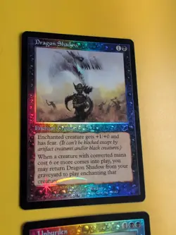 Dragon Shadow & Unburden. MTG 2 Card. Scourge. Old Border FOIL. - Image 5