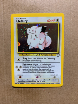 Clefairy 6/130 Base Set 2 - Holo Pokemon Card - NM/Mint - Image 1