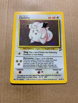Clefairy 6/130 Base Set 2 - Holo Pokemon Card - NM/Mint - Image 2