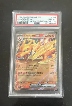 PSA 10 Charizard EX SVP EN 161 Blac Star Promo Pokemon 2024 - Image 1