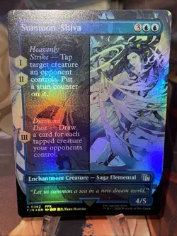 Summon: Shiva - Foil - Borderless - Final Fantasy - Near Mint - Image 2