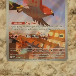 Nintendo Pokemon Talonflame POR Holo Fire Regular 091/088 OKACHEKE - Image 3
