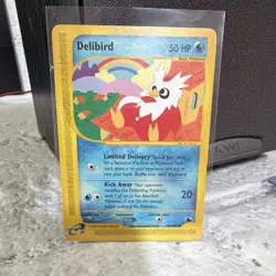 Pokemon Delibird 49/144 Skyridge Regular 50 HP Common Basic English 2003 - Image 1