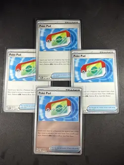 3x Poke Pad 081/088 - NM Perfect Order Pokemon Playset Plus 1 Reverse Holo - Image 1