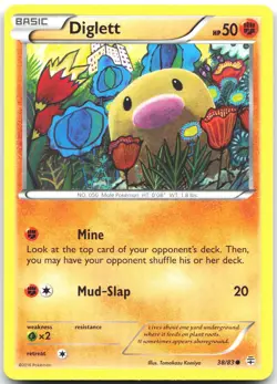 Diglett 38/83 Common Generations Pokemon Lightly Played - Image 1