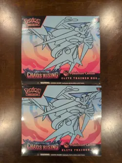 Pokemon TCG Chaos Rising - Pokemon Center Elite Trainer Box x2 - New And Sealed - Image 1