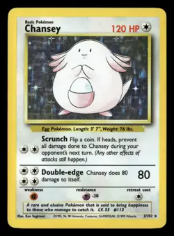 Pokemon Base Set #003/102 Chansey Holo - Image 1