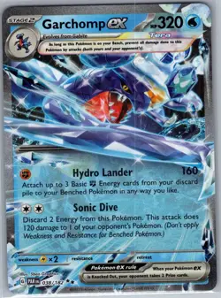 Garchomp ex - 038/182 SV04: Paradox Rift - Pokemon Card - NM - Image 1