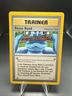 Pokemon Focus Band 86/111 Neo Genesis Unlimited Rare Regular English Card - Image 1