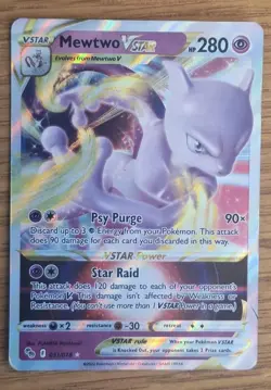 Pokemon Mewtwo VSTAR Holo Ultra Rare TCG Card 031/078 - Image 1