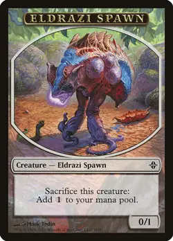 Eldrazi Spawn NonFoil Rise of the Eldrazi Tokens 1b NM MTG - Image 1