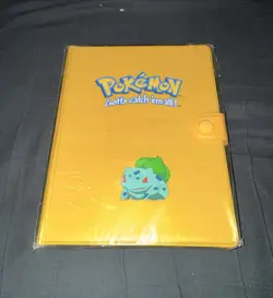 VTG 1999 Pokemon Bulbasaur Yellow Collectors Album Binder Sealed UNOPENED - Image 1