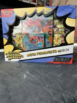 Pokemon TCG: Mega Evolution Ascended Heroes Mega Feraligatr Ex Box New & Sealed - Image 1