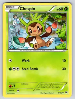 Chespin 8/162 Common BREAKthrough Pokemon Near Mint - Image 1