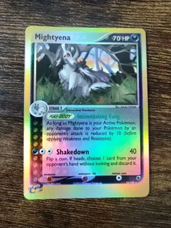 Pokemon Mightyena EX Ruby and Sapphire 10/109 Reverse Holo Rare NM-MINT - Image 1