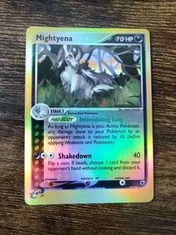 Pokemon Mightyena EX Ruby and Sapphire 10/109 Reverse Holo Rare NM-MINT - Image 2